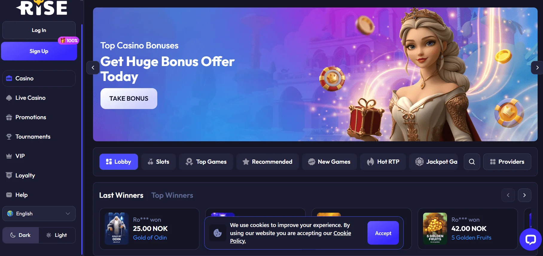 Spinrise Casino Payment Methods and Withdrawal Limits